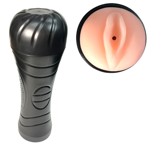 GDD Poręczny masturbator męski sztuczna pochwa sex gadżet Czarny Wysokość 24 cm Średnica 8 cm do zabaw solo 2.png