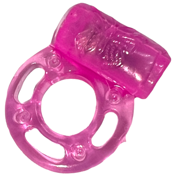GDD gumka pierścień erekcyjny wibrujący dla mężczyzn wydłuża męską erekcję z mini wibratorem sex gadżet dla par różowy 1.png