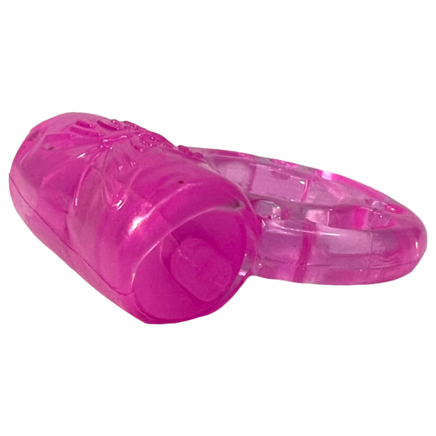 GDD gumka pierścień erekcyjny wibrujący dla mężczyzn wydłuża męską erekcję z mini wibratorem sex gadżet dla par różowy 4.png